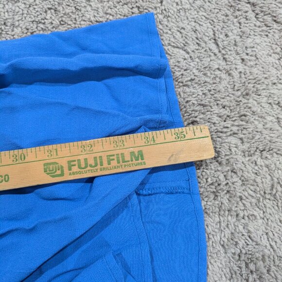 Maeve Anthropologie Lene Blue Faux Wrap Dress Small - Picture 9 of 10